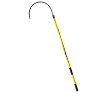 Heavy Duty 7.6ft Emergency Insulated Rescue Hook ，Detachable 19in Hook Head, epoxy Insulated Pole for Fire Electrician Anti-electrocution 10kv-35kv，Electrical Safety