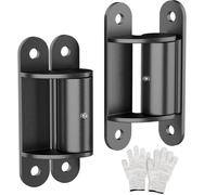 Heavy Duty 7” Face Mount Bolt on Weld on Roller Bearing Gate Hinges for Large Driveway Vehicular Pedestrian Swing Gates Up to 1100 Pounds, Lubricable Iron Gate Hinge 1 Pair