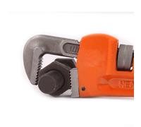 Heavy Duty 8 14 Inch Adjustable Pipe Wrench with Fast Knurled Nut Adjustment, Large Jaw Capacity, Ergonomic PVC Coated Handle for Plumbing and Mechanical Tasks (14in)