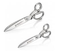 Heavy Duty 8" and 10" Metal Fabric Scissors - Premium Steel Shears for Sewing & Cutting Cloth