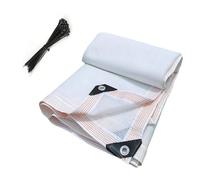 Heavy Duty 80% White Shade ClothMesh Tarp with Grommets for Garden Sunblock Greenhouse Barns Kennels & Outdoor Patio (6x8m) AntiFreezing Protection