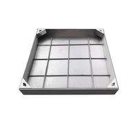 Heavy-Duty 80cm Stainless Steel Drain Cover - 31.5in T Grate & Frame for Outdoor Drainage, Sidewalks, Garages, Water Wells - Durable, Rust-Resistant, Weatherproof Solution for Long-Lasting Performance