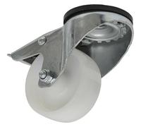 Heavy-Duty 80mm Bolt Hole Swivel Castor Wheel With Total Lock Brakes