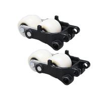 Heavy-Duty 80mm Nylon Caster Wheels for Pallet Trucks - 2-Pack - Iron Core Rollers for 3 Ton Forklifts - Smooth Swivel Load Rollers for Easy Maneuverability
