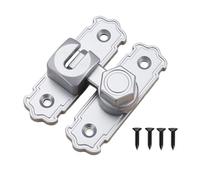 Heavy Duty 90/180 Degree Sliding Swing Latches with Reinforced Security Design Simple Install for Barn Door Gate Secure Sliding Door Bolt