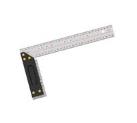 Heavy-Duty 90° / 45° Marking Square with Double Guides for Woodworking, & Metal Fabrication Steel Angles Square Tool