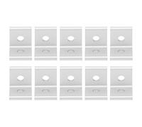 Heavy Duty 90 Degree Aluminum Angle Corner Bracket, Silver, 10Pcs for Industrial DIY Projects (2020)