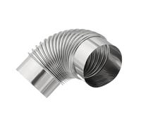 Heavy Duty 90 Degree Stainless Steel Vent Pipe Fitting for Camping Equipment and Home Ventilation Requirements Leak Proof Duct Elbow