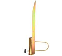 Heavy-Duty 90° Steel Umbrella Base Support with Sand Auger Portable Beach and Garden Umbrella Holder with Easy Carry Handle for Stability and Convenience