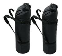 Heavy Duty 900D Oxford Duffel Bag,Adjustable Padded Foam Shoulder Straps,Click Clack Fastener Closure & Side Pocket,Long Storage for Camping Chairs, Hammocks,Moving Outdoor Travel, Black, 48 inch x 10