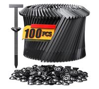 Heavy Duty 90mm Releasable Fastening Straps Clamps Reinforced Construction Withstands Extreme Temperatures and Stress No Tools Required Wire Organizers