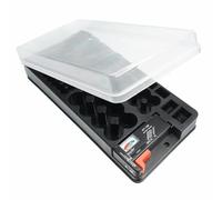 Heavy Duty ABS Battery Holder Case 116Individual Slots Short Circuits for Secure Storage Box Holder Slot Multifunctional Battery Organizers with Power Tester