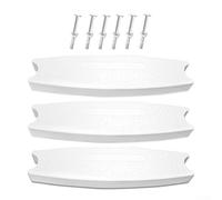 Heavy Duty Abs Plastic Pool Ladder Steps 3pcs White Anti Slip Polka Dot Design Replacement Parts For 1.9 Inch Diameter Tubes Compatible With Various Above And In Ground Swimming Pool Ladders