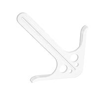 Heavy Duty ABS Wood Center Locating Tool with Ergonomic Handle Accurate Positioning for Round Square Wooden Materials Carpentry Workshop Measuring Kit