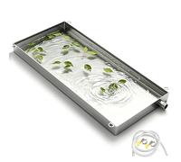 Heavy Duty AC Drain Pan 304 Stainless Steel with 200cm Hose 60x80x3cm,40x120x3cm (16x47x1.2in)