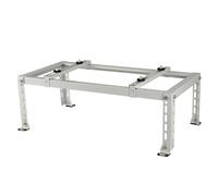 Heavy Duty AC Support Bracket Galvanized Steel Outdoor Stand with Shock Absorption for Heat Pumps & Mini Split Systems Universal Weather Resistant & Durable