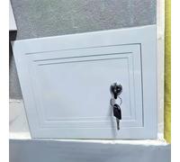 Heavy Duty Access Door Inspection Hatch Metal, Rust Resistant Service Shaft Plate Wall Mount, Large Small Access Panel with Lock & Key(8x6in(200x150mm))