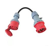 Heavy Duty Adapter Cable 16A To 32A For RVs, Generators And Outdoor Use With Shockproof Shell And Flexible Oil Resistant Cable
