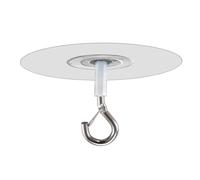 Heavy Duty Adhesive, Strong Ceiling Mount, No Drill Hanger, Clear Bracket, Compatible with Glass and Metal, for Bedroom, , Rent, House, Backdrop, LED Light, Kit for e