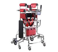 Heavy-Duty Adjustable Adult Walker with Wheels, Lightweight Mobility Aid for Rehabilitation Training and Injury Recovery, Supports 350 lbs