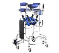 Heavy-Duty Adjustable Adult Walker with Wheels, Lightweight Mobility Aid for Rehabilitation Training and Injury Recovery, Supports 350 lbs