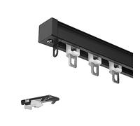 Heavy-Duty Adjustable Aluminum Curtain Track System 1/2/4/6m for Camper Home & Office Ideal for Sheer & Heavy Curtains Sliding Rods for Easy Installation.