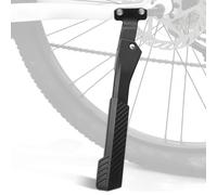 Heavy Duty Adjustable Bike Kickstand, 40mm Hole Distance Rear Mount Bicycle Side Stand, Thick Aluminium Alloy Kick Stand for 24-29 Inch E-Bikes/Mountain/Fat Tire Bikes, Anti-Slip Feet