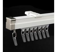 Heavy Duty Adjustable Ceiling Mount Shower Curtain Rod Set - Wall Mounted, Bendable Curtain Rail for RV, Bay Window, 3ft to 26ft Long - Multiple Color Options Available.
