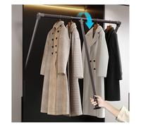 Heavy-duty Adjustable Closet Rod, Extendable Wardrobe Rail With Soft Return, 20kg Capacity For Clothes Hanging, Space-saving Organizer 660-890mm