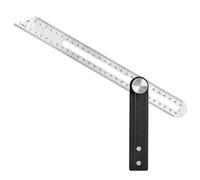 Heavy-Duty Adjustable Combination Square with Locking Nut for 90/45 Degree Accuracy Adjustable Locking Nut Corner Observer