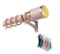 Heavy-Duty Adjustable Curtain Rod 3.3ft to 13.1ft - Silent Decorative Pole for Window Treatment in Bedrooms, Living Rooms, and Bathrooms