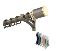 Heavy-Duty Adjustable Curtain Rod 3.3ft to 13.1ft - Silent Decorative Pole for Window Treatment in Bedrooms, Living Rooms, and Bathrooms