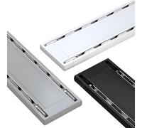 Heavy-Duty Adjustable Curtain Rods 1m-6m, Ceiling Mount Aluminum Track Set for Smooth Glide Curtains, Gray Finish, 1.9m/6.2ft Length, Durable, Easy Installation (Black 2.30m/7.5ft)