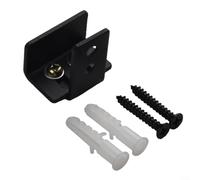 Heavy Duty Adjustable Floor Guide for Sliding Barn Doors - Silent Nylon Wheel Bottom Mount Kit Stabilizes Wood Glass Doors Up to 75mm