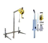 Heavy-Duty Adjustable Foldable Air Conditioner Bracket with Manual Winch - Secure Outdoor Unit Installation, Enhanced Stability, and Space-Saving Design