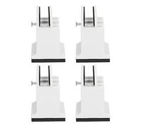 Heavy Duty Adjustable Furniture Risers, 4pcs Set with Screw Clamp, Sturdy Rubberized Bed & Couch Risers (White)