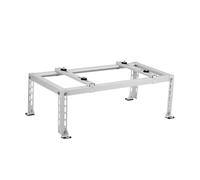 Heavy Duty Adjustable HVAC Condenser Bracket - Galvanized Steel, Shock Absing Base for Outdoor Heat Pump & Cressor Systems, Support Solut