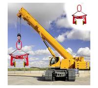 Heavy Duty Adjustable Lifting Clamps for Granite, Marble & Glass Slabs - Non-Slip Rubber Grips, Scissor Tool for 6-18cm (2.4-7.1in) Slab Support