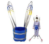 Heavy Duty Adjustable Patient Transfer Sling for Walking Assistance and Gait Training - 500lbs Capacity, 4-Point Adjustment, Padded Support (Size M/L)