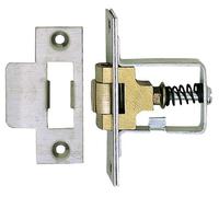 Heavy Duty Adjustable Roller Mortice Door Catch/Latch 38mm - Satin Stainless Steel