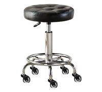 Heavy Duty Adjustable Rolling Salon Stool Chair - 360° Swivel Drafting Chair for Barber, Nail Salon & Office Use - Sturdy, Comfortable, Ergonomic Design