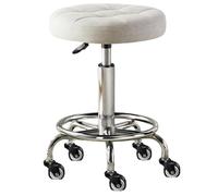 Heavy Duty Adjustable Rolling Salon Stool Chair - 360° Swivel Drafting Chair for Barber, Nail Salon & Office Use - Ergonomic, Sturdy, Comfortable Design