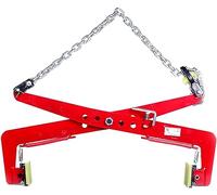 Heavy Duty Adjustable Scissor Lifter Clamp for Secure Handling and Transporting of Concrete Blocks and Stone Slabs, Durable Steel Construction with Rubber Protection