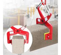 Heavy Duty Adjustable Scissor Lifting Clamp for Handling and Transporting Concrete Blocks, Rocks, Bricks, and Stone Slabs