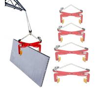 Heavy Duty Adjustable Slab Lifter - Roadside Rock & Stone Carrying Clamps for Granite, Sheet Metal & Steel Plate Handling - Durable Construction for Efficient Lifting (La