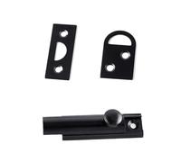 Heavy Duty Adjustable Sliding Bolt Spring Mechanism Vertical/Horizontal Mounting Rustproof for French Barn Doors Bedroom Door Security Latches