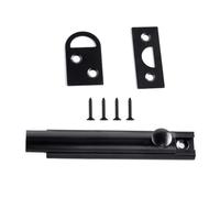 Heavy Duty Adjustable Sliding Bolt Spring Mechanism Vertical/Horizontal Mounting Rustproof for French Barn Doors Bedroom Door Security Latches