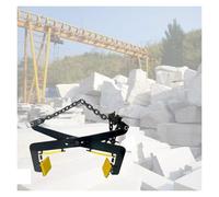 Heavy Duty Adjustable Stone Lifting Clamps with Rubber Chuck, Vertical Plate Clamp Tool for Handling Rock & Tile, Scissor Lifter,Black,11.8,20.1 in/30,51cm