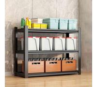 Heavy Duty Adjustable Storage Shelves - 3-Tier Metal Shelving Units for Garage Kitchen & Home nization - 46" to 78" High L70xW30cm (27.6"x11.8")