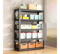 Heavy-Duty Adjustable Storage Shelves - 5-Tier Metal Shelving Units for Garage Kitchen & Home - 46-78 Inch High L120xW50cm (47.2"x19.7") Storage Rack
